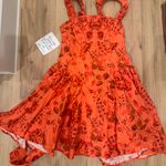 Free People Matilde Coral Mini Dress NWT Photo 0