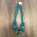 Teal Green Chunky Necklace‎ Green Photo 3
