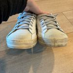 P448  John Low Top Distressed Lace Up Sneaker Leather Cheetah Size 41/10-10.5 Photo 5