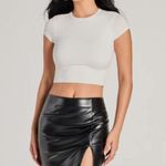 Windsor Black Leather Mini Skirt Photo 0