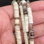 2 Natural Sea Shell Beads Boho Puka Shell Necklace Photo 7