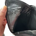 ZARA  Womens Sz 36 US 6 Suede Leather Cowboy Ankle Boots Black Block Heel Booties Photo 8