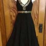 Sue Wong Vintage 80s sequined tiered dress Photo 6