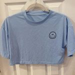 SheIn Smiley Face Cropped Tee Photo 2