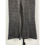 ZARA  Black Metallic Sparkly Festive‎ Stretch Elastic Waist Flared Pants Size S Photo 2