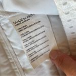 Club Monaco White Eyelet Scalloped Edge Low Rise Summer Shorts 2 Photo 2