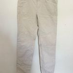 Garnet Hill  Cream Casual Pants skinny size 2 white off corduroy Photo 0