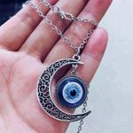 Moon evil eye necklace Photo 2
