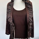 7 Collection Brown Velvet Jacket Size M Photo 7