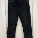 Paige  Women's Cindy Straight in Black Willow Pants Size 32 Photo 2