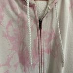 Boutique Pink Tie Dye Zip Up Hoodie  Photo 2