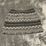 Miami  Black and White Geometric Mini Skirt Photo 0