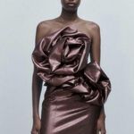 ZARA  Voluminous Flower Dress sz XS NEW!! Photo 0