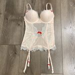 Victoria's Secret Victoria’s Secret Peach Lace Push Up Garter Corset Slip Size 34C Photo 4