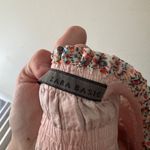 ZARA  Pink Ditsy Floral Pattern Stretchy Elastic Waist Flowy Skirt Photo 5