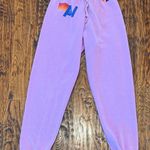 Aviator Nation purple  logo sweatpants Photo 0
