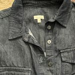 Pilcro NWT New Anthropologie  Navy Button Down Shirt Photo 9