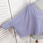 We The Free Thermal Dolman Sleeve Slouchy Crop Shirt Lavender Purple XS Photo 4