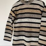 Helga | Vintage Sweater Striped Lined Midi Dress Photo 1