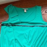 Mint Green Ruffle Shoulder Bow Tie Knee Length Cocktail Party Formal Dress NWOT Photo 9