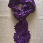 Handmade Scalloped Scarf, Purple Photo 0