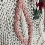 Extra Shenanigans Vintage Hand Knit Sweater with Shoulder Pads XL White Photo 3