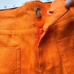 Anthropologie  New Colette Shorts by Maeve Linen Edition Women’s Size 32 Orange Photo 3