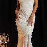 House Of CB  'Pearla' Ivory Ruched‎ Maxi Dress NWOT size XS Photo 0
