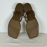 Marc Fisher New!  ‘Caylie’ Brown Sandal Coin-Chain T-Strap Women’s Size 9.5M Photo 5