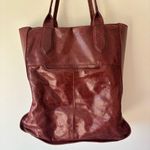 Hobo Red Leather Tote Shoulder Bag Merlot Maroon Worn Boho Oversized Slouchy Photo 7