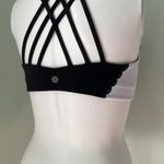 Athleta  Black and White Detail Sports Bra Photo 4