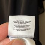 Anne Klein  Black Short Flutter Sleeve Blouse Sheer Polka Dot Yoke Size 2X Photo 5