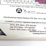 Hanes 90s  Vintage Black Silky Sheer Control Top Pantyhose Photo 7