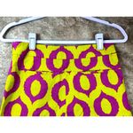 Anthropologie 'Cartonnier' Tailored Remy Shorts Hot Pink Yellow Green sz 4 Photo 8