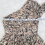 Gianni Bini GIANNI BINI Leopard Print Maxi Dress One Shoulder Long Sleeve Black Tie Size 2 Photo 13