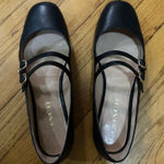 Coach  Ballet Double Strap Leather Flats Black Photo 0