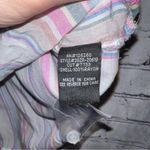 Velvet Heart  Women’s Pastel‎ Striped High Low Button Down Blouse Size Large FLAW Photo 4