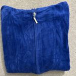 Zenana Outfitters  | zip up hoodie blue velvet Photo 2