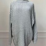 Urban Outfitters UO Turtleneck Sweater Tunic Grey Wide Rib S Photo 0