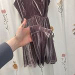 Urban Outfitters  Lavender Velvet Romper Photo 2