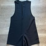 ZARA Sleeveless Deep V Black Romper Size S Photo 0