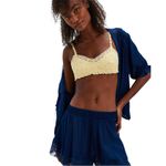 Free People  Morning Breeze Shorts Solid Navy Peony‎ Size S Photo 4