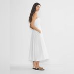 Aritzia Coastal cowgirl  white linen smocked maxi dress summer vacation XS NWT Photo 3