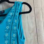 Love Reign  Teal Dress with Floral Embroidery Photo 3