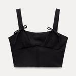 ZARA  Bow Corset Top Photo 5