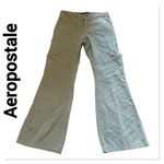 Aeropostale Green Cargo Pants Low Rise Flare leg size 8 Photo 0