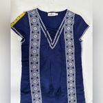 Vineyard Vines NWOT  Lace Up Tunic Dress - Navy/White - 0 Photo 8