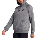Nike Rally Fleece Pullover Hoodie Funnel Neck Womens Size Small Gray Performance Photo 0