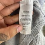 Tahari  Gray Lightweight Cotton Cashmere Open Front Cardigan Photo 4