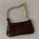 ZARA Brown croc bag Photo 0